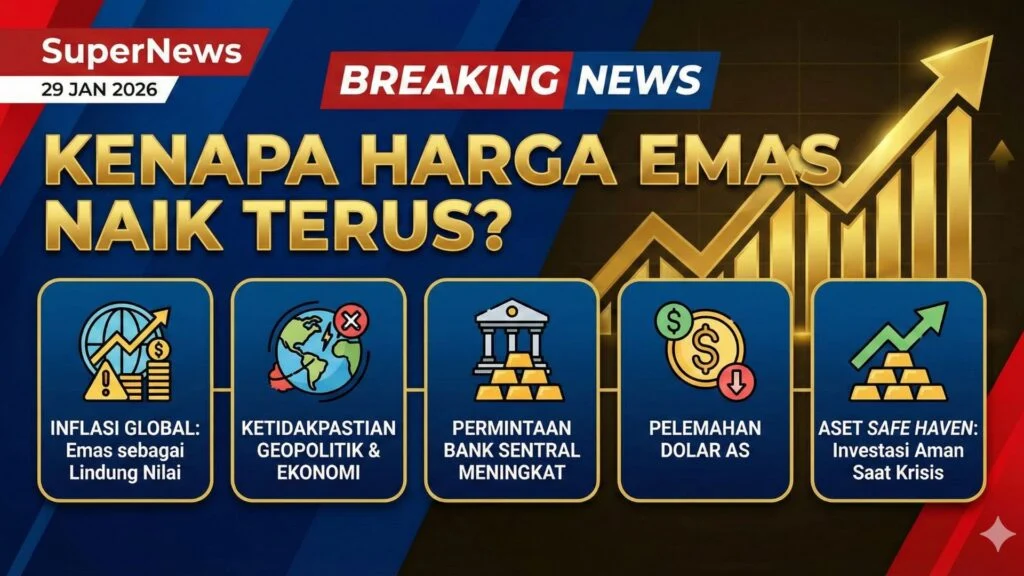 Harga Emas Mengalami Perubahan, Dampaknya Terasa dari Investasi hingga Olahraga
