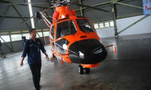 Helikopter Dikerahkan untuk Pencarian Korban Kebakaran KM Mutiara Sentosa 2 dan Penanganan Kebakaran Hutan