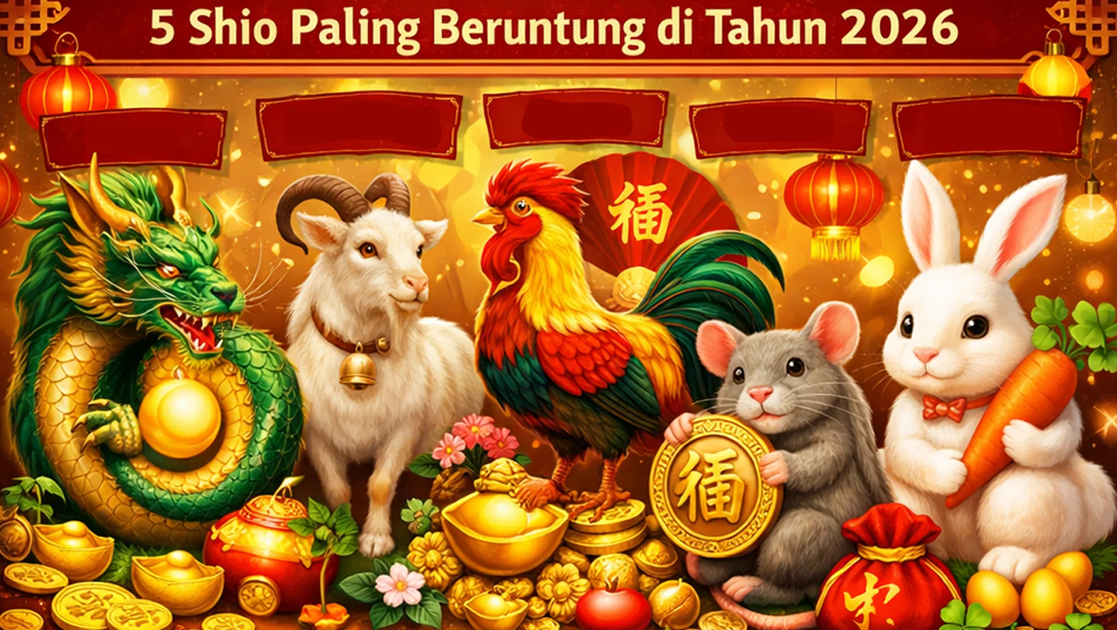 Hoki dan Rezeki: 5 Shio Paling Beruntung di Bulan Agustus 2026