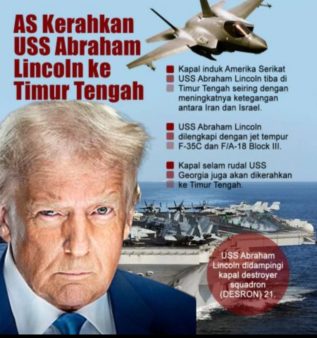 Kondisi Mental Awak Kapal USS Abraham Lincoln Memburuk, Angkatan Laut Amerika Serikat Menyangkal Laporan