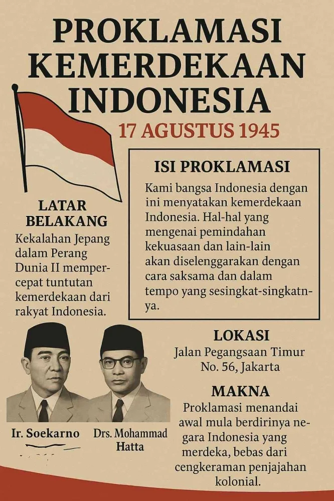 Mengenang Proklamasi Kemerdekaan Indonesia: Sejarah dan Makna di Balik Teks Proklamasi