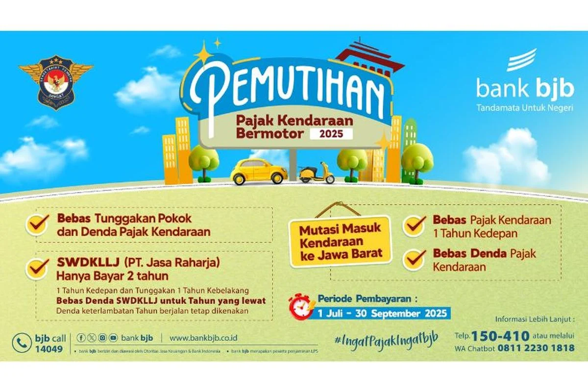 Pajak Kendaraan Bermotor Dapat Dibayarkan dengan Diskon, Pemutihan Pajak hingga September