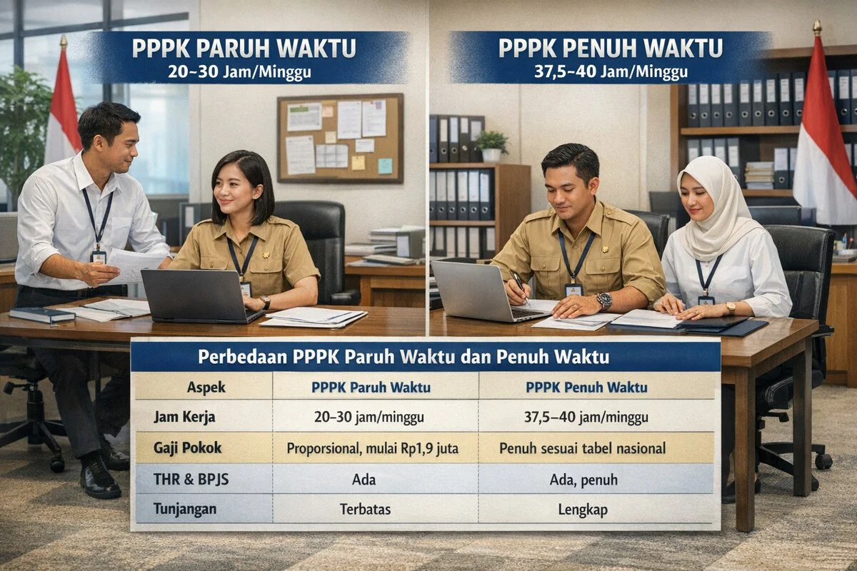 Pegawai Pemerintah dengan Perjanjian Kerja (PPPK) Paruh Waktu Dapat Beralih Menjadi PPPK Penuh Waktu