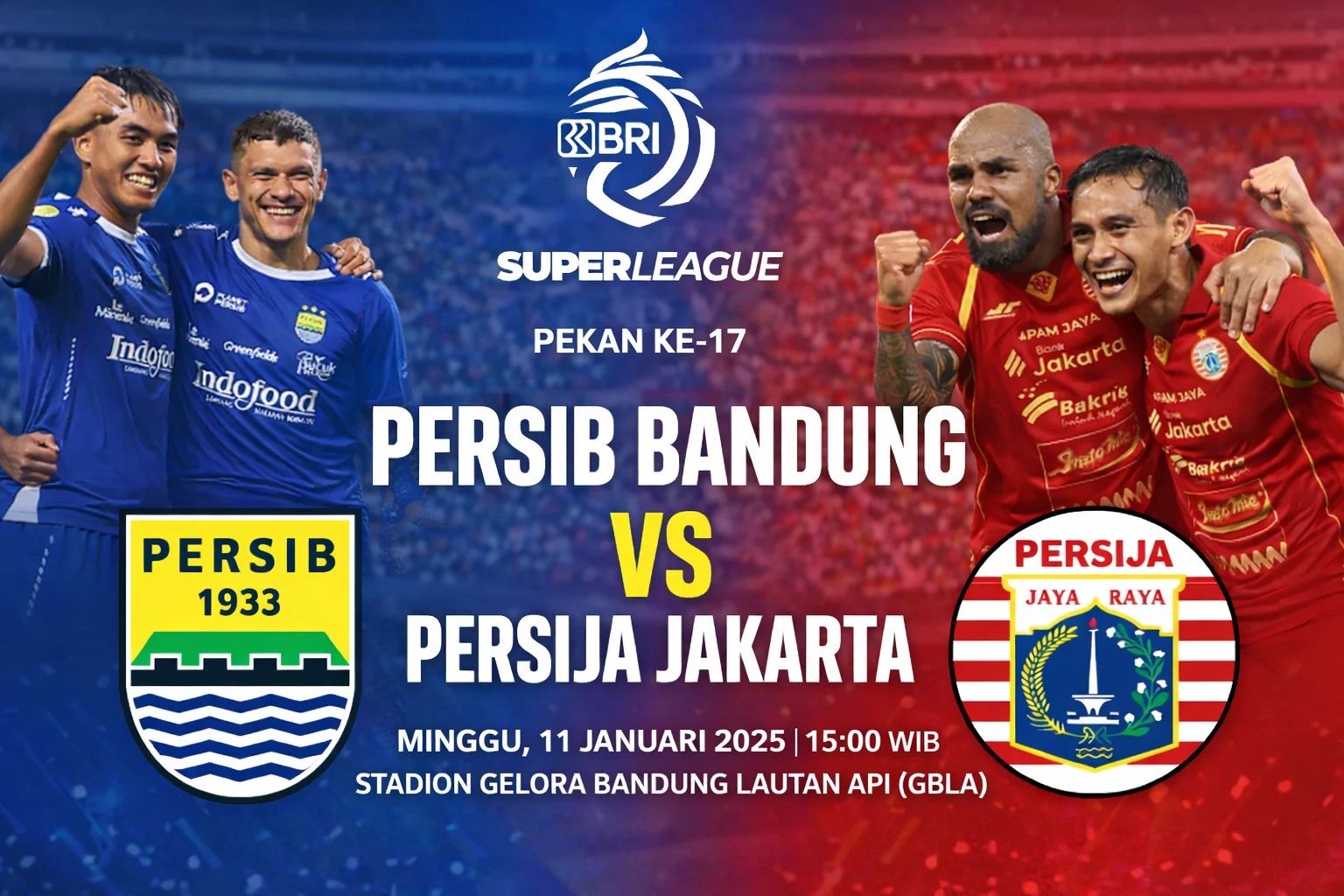 Persib Bandung vs Persija Jakarta: Siap-Siap untuk El Clasico di Piala Presiden