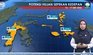 Prakiraan Cuaca Terkini: Sebagian Besar Wilayah Indonesia Berpotensi Hujan