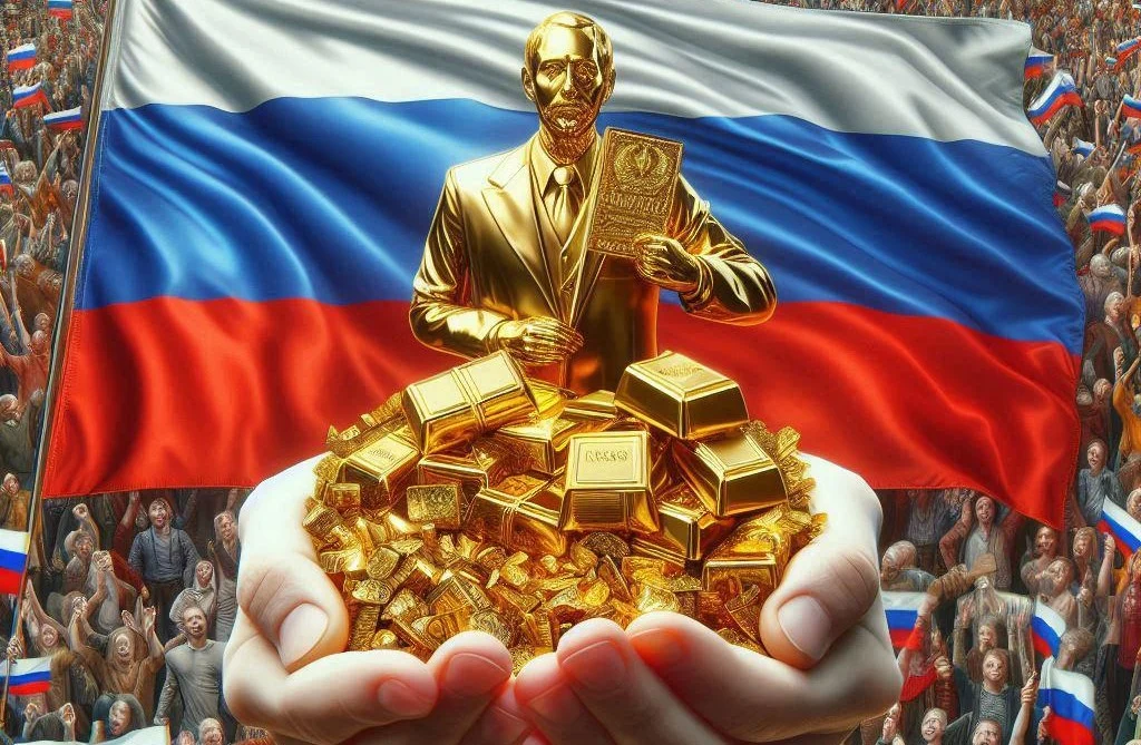 Rusia Jual Cadangan Emas untuk Atasi Defisit Anggaran, Tether Borong 14 Ton Emas