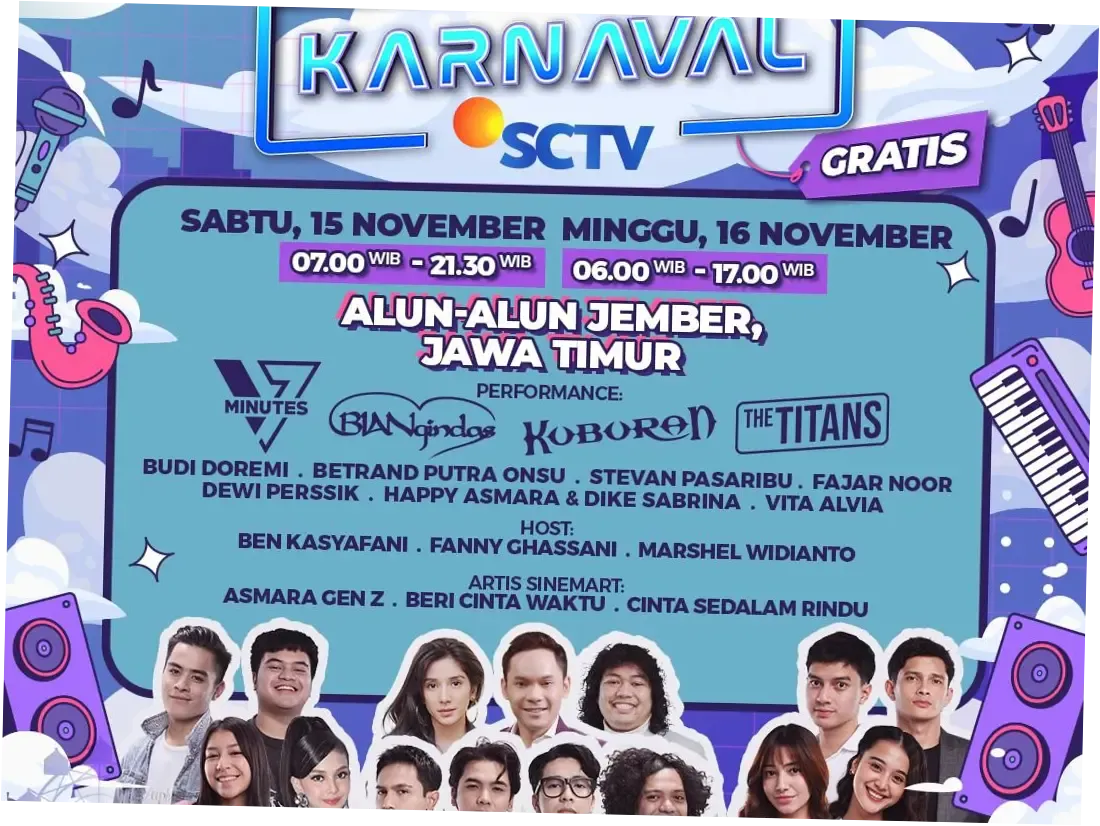 SCTV Hadirkan Berbagai Acara Menarik, Dari Sinetron Hingga Karnaval