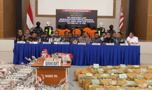 TNI AL Perketat Pengawasan di Perairan Kepri dan Musnahkan 1,3 Ton Narkotika
