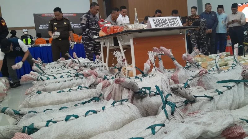 TNI AL Perketat Pengawasan di Perairan Kepri, Musnahkan 1,3 Ton Narkotika